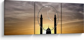 Tablou cu obiect istoric (cu ceas) (90x30 cm)