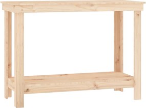 vidaXL Banc de lucru, 110x50x80 cm, lemn masiv pin