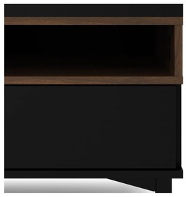 Comodă TV neagră 156x48x48 cm Roomers – Tvilum