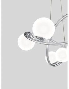 Lustră LED pe cablu NANCY Wofi 7014-807 8xG9/3,5W/230V crom lucios