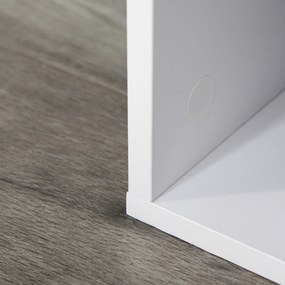 HOMCOM Biblioteca cu 6 Compartimente Cub Alba 91.5x29.5x61.5cm | Aosom Romania