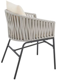 Jusky 2 fotolii metalice - gri deschis