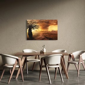 Tablou cu norii portocalii (90x60 cm)