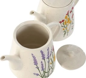Set 2 ceainice din porțelan cu motive florale, 900 ml, 22×14×16,5 cm, „Bloom"
