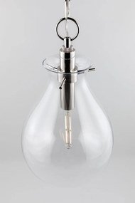Pendul LUX design minimalist IVY medium, nichel lucios