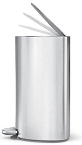 Simplehuman Coș de gunoi cu pedală 6 l,semicircular, oțel inoxidabil mat, plastic