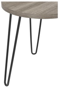 Măsuță auxiliară Støraa Owen, ø 50 cm, maro-gri