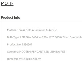 Lustra LED dimabila design circular MOTIF D-80cm