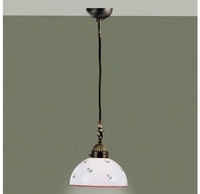 Lustră pe cablu Kolarz 731.30.69 NONNA 1xE27/75W/230V d. 20 cm roșu