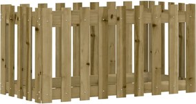 vidaXL Pat înălțat grădină design gard 100x50x50 cm lemn impregnat pin