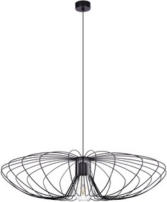 Kaja Tizi lampă suspendată 1x60 W negru K-3409