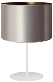 Lampă de masă Duolla CANNES 1xE14/15W/230V d. 20 cm argintiu/cupru/alb