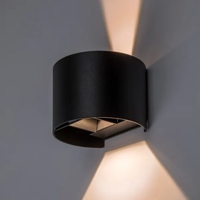 Rabalux 77218 - LED aplică de perete pentru exterior VIRNA 5W/230V 2700/4000/6500K IP54 neagră