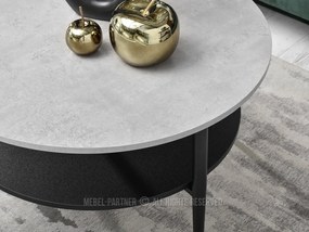 Măsuță de cafea Randolf Xl (beton + negru). 1111527