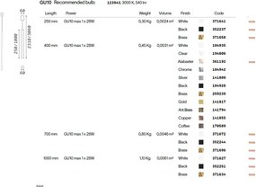 Pendul minimalist LOOK SP1 ROUND D60 H250 BIANCO