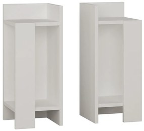 Măsuță de pat Elos White, 2 buc