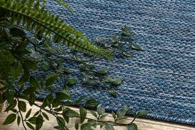 Covor SISAL SION A5165A Melanj țesute plate albastru inchis