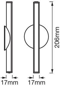 Ledvance - Iluminat LED reglabil pentru oglindă LEDSTIXX 2W Li-Ion IP44 CRI 90