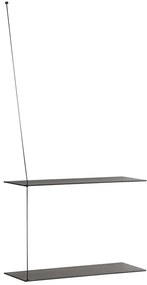 Poliță "Stedge", 60 x 22 cm, 4 variante - Woud Variantă: stejar negru