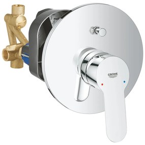 Baterie cada sau dus incastrata crom, corp incastrat inclus, Grohe BauEdge