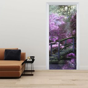 Fototapet pentru ușă - Grădina violet (95x205cm)