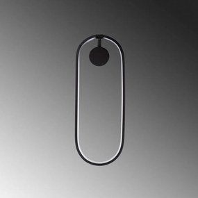 Aplică de perete neagră LED Can – Opviq lights