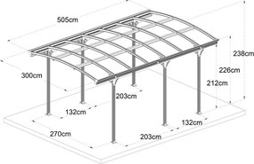 Pavilion auto Avenberg CARPORT
