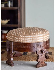 Taburet bej/maro închis Paloma – Bloomingville