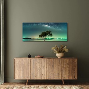 Tablou cu cerul nocturn (120x50 cm)
