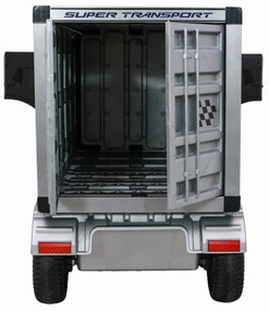 Camion Electric cu acumulator pentru copii NOVOKIDS™ Super Truck , Roti din Cauciuc EVA, Max 35 kg , Usi cu deschidere , Baterie12V, 2 Viteze,