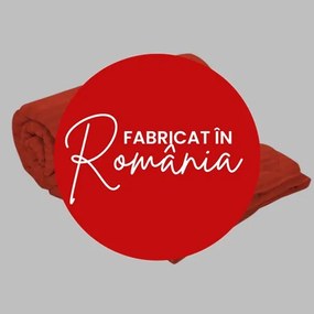 Set pilota iarna, umplutura lana, material damasc policoton, 140x210cm, matlasata, portocalie, Pucioasa cu 2 perne, matlasate, antialergice, 50x70cm, albe, Pucioasa