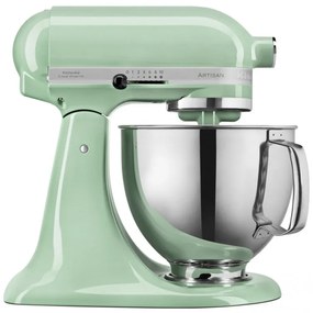 Mixer planetar KitchenAid Artisan Elegance 5KSM125EPT, 300W, 4.8 l, Actionare directa, 10 viteze, Verde deschis