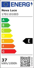 Lustra aplicata LED design modern Fusion, alb