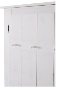 Șifonier alb din lemn de pin cu oglindă 120x170 cm Bertram – Støraa