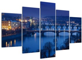Tablou cu podurile din Praga (150x105 cm)