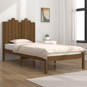 3103746 vidaXL Cadru de pat single, maro miere, 90x190 cm, lemn masiv de pin