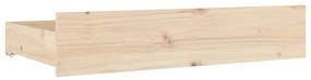 Sertare pentru pat, 4 buc., lemn masiv de pin Maro, 95 x 57 x 18 cm