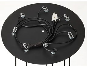 Lustră pe cablu Jupiter 2018 ALAS 7xGU10/10W/230V negru/auriu