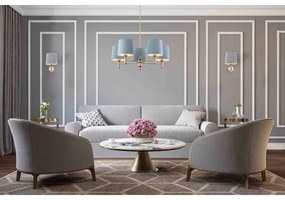 Aplică Argon 4347 PONTE 1xE27/15W/230V albastră/alămie