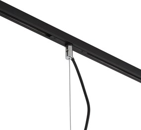 Lampă suspendată de designer crom închis pentru sistem de șină monofazat - Slimline Sara
