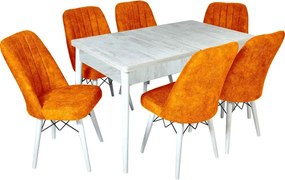 Scaun living tapitat Valentina mustar Homs