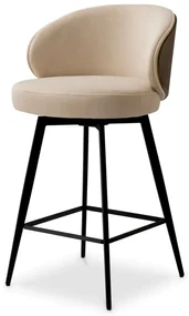 Scaun de bar design elegant LUX Camerota, Sabino beige