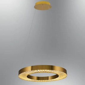 Lustră LED suspendată pe cablu JESI, 35 W, 230 V, 3000 K, Ø 60 cm, finisaj bronz