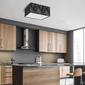 Plafonieră SATINO 2xE27/60W/230V neagră/gri