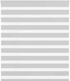 vidaXL Jaluzea tip zebra gri deschis lățime țesătură 115,9cm poliester