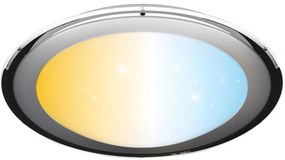 Aigostar - Plafonieră LED dimmabilă 60W/230V 2700-6500K Ø 52,7 cm crom+telecomandă
