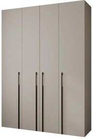 Dulap de haine 180 cm Carmela 40-3 (Cașmir + Negru). 1126623