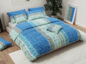 Lenjerie de pat creponata ROMANCE albastru Dimensiune lenjerie de pat: 70 x 90 cm | 140 x 200 cm