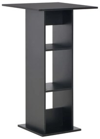 280206 vidaXL Masă de bar, negru, 60 x 60 x 110 cm