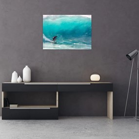 Tablou - Surfer în valuri (70x50 cm)